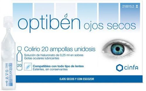 Cinfa Optiben Gts Ocular 20 Single-Dose Ampoules