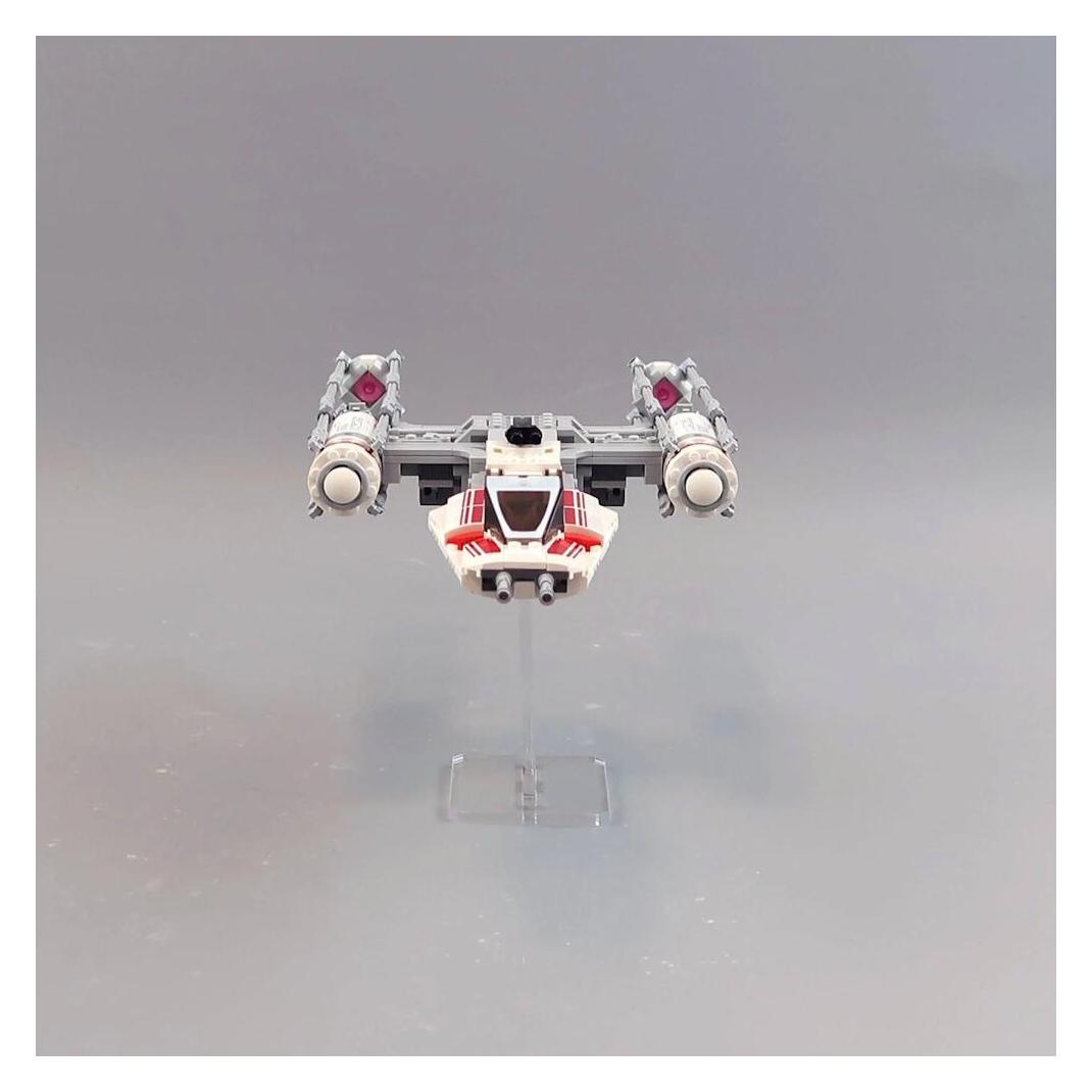 iDisplayit Acryl-Ständer für LEGO Modelle (Flach 12 cm hoch) (XP00H12-PNK)