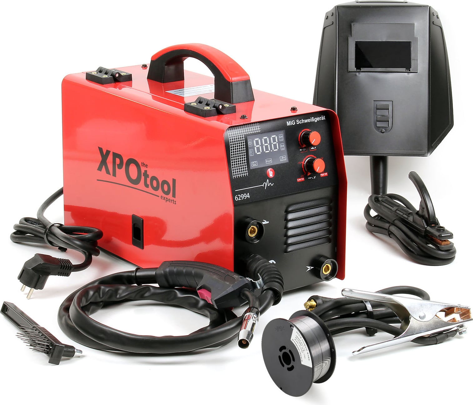 Wiltec MIG-lassapparaat met IGBT-inverter voor MIG/MMA-lassen met lasdraad en elektroden