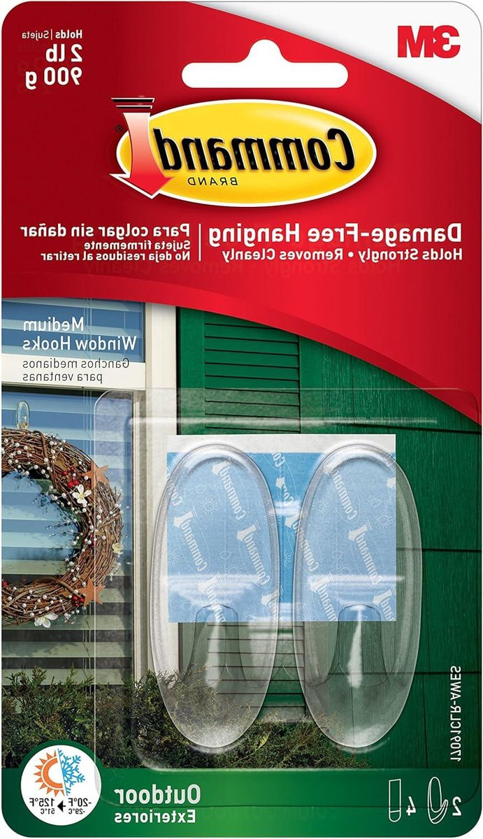 Set van 2 transparante kledinghaken voor decoratie