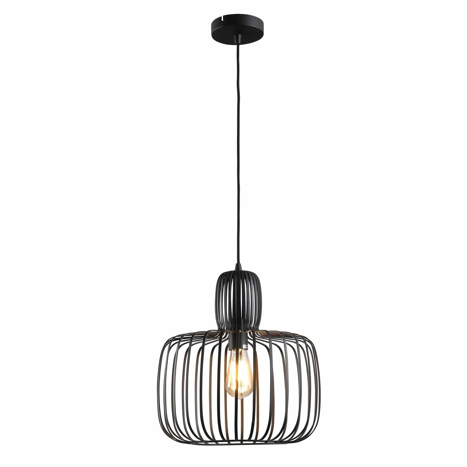 Freelight Hanglamp Costola zwart Ø 45 cm