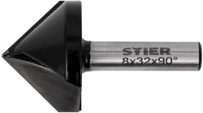 Fraise à placoplâtre STIER 8 mm D 32 mm 90° pour défonceuses (905135)