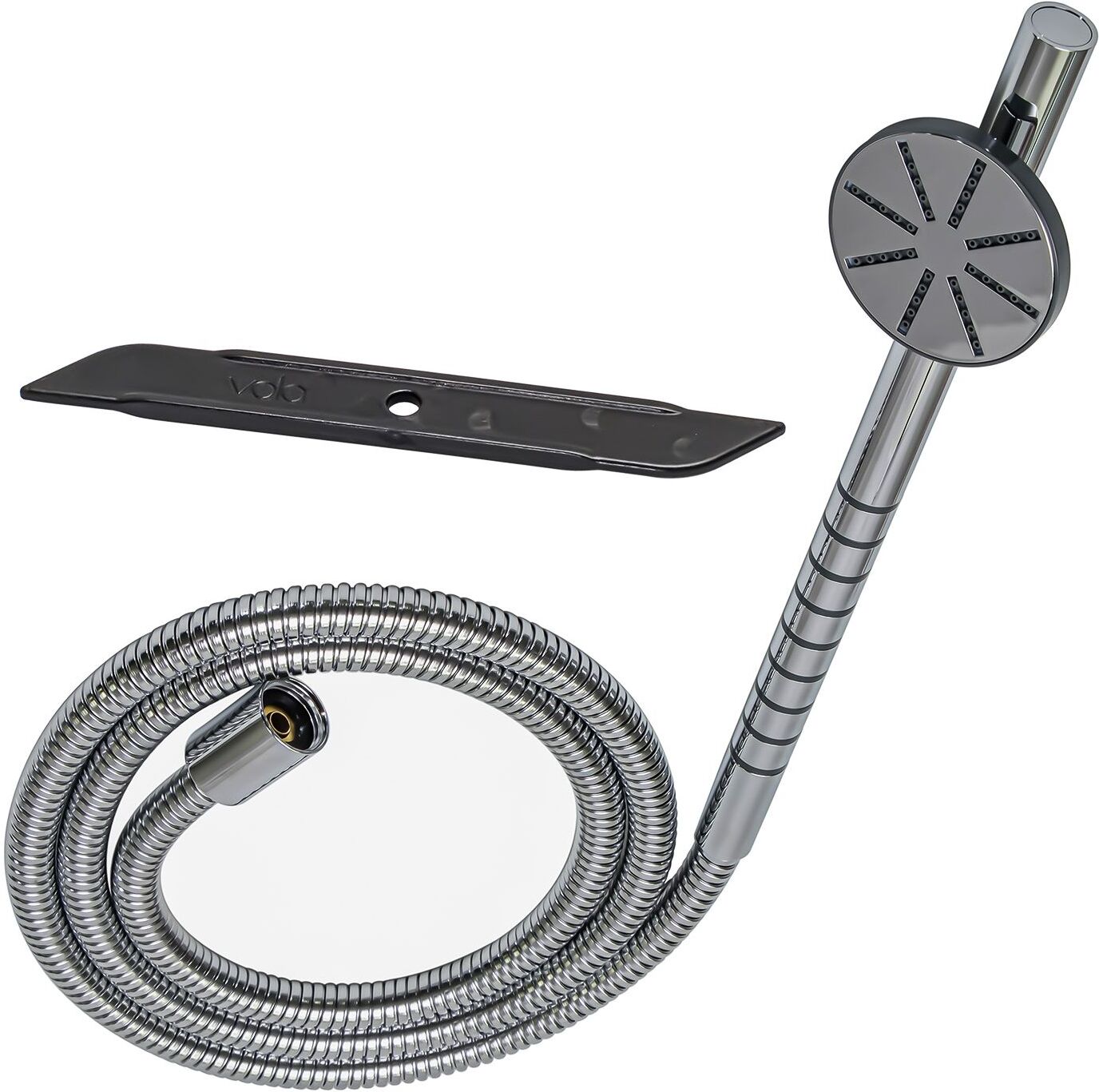 Vola Handbrause mit Rundkopf, Badarmaturen, T60-19, messing poliert (nicht lackiert)