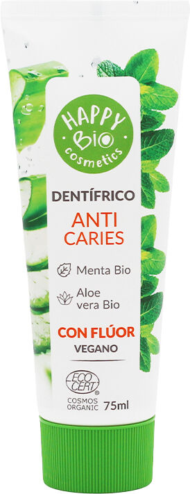 Happy Bio Dentífrico Anti Caries Menta 75 ml