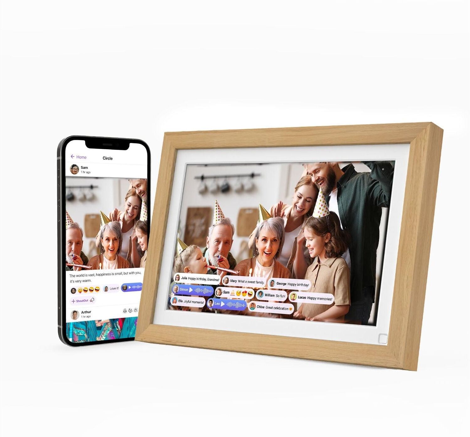 Digitaler Bilderrahmen MYFIRST "Live 10", Baby, weiss (weiß), Digital-Bilderrahmen Digitaler Bilderrahmen weiß Einheitsgröße