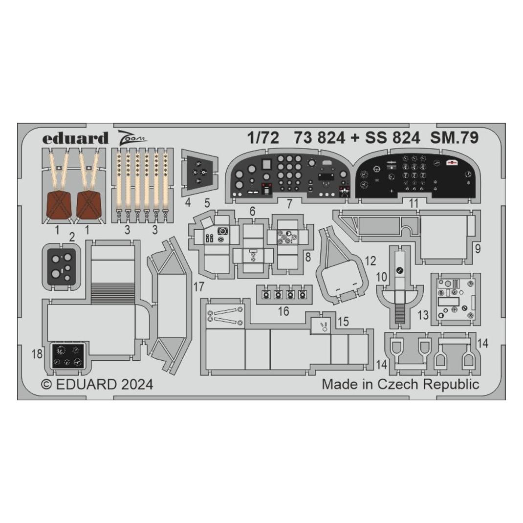 Eduard SM.79 ITALERI (SS824)