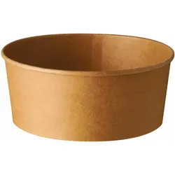 Papstar Salat-Schale Pure 750 ml, 50 Stück, Einwegbehälter, Braun