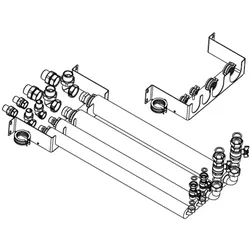 Panasonic Flexible Leitung und Wandmontageplatte PAW-ADC-PREKIT-1 für Kombihydromodul (Generation-H/J)