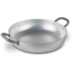 Mamù Weiße Aluminiumpfanne mit Eisengriff, Ø 26 cm, für den privaten oder professionellen Gebrauch
