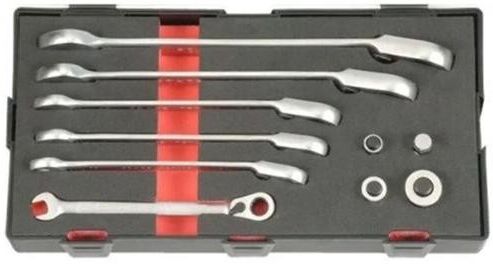 FORCE K51024R Ratschen-Ringgabelschlüsselsatz