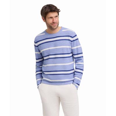 Strickpullover FALKE "FALKE Pullover", Herren, Gr. L, blau (jeans (6458)), Pullover Strickpullover