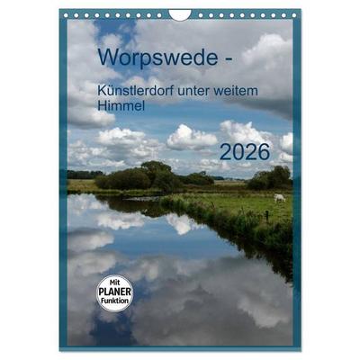 Worpswede - Künstlerdorf unter weitem Himmel (Wandkalender 2026 DIN A4 hoch), CALVENDO Monatskalender