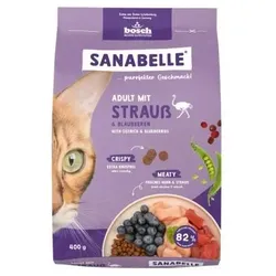Sanabelle 1 x 400g Adult Strauß Katzentrockenfutter