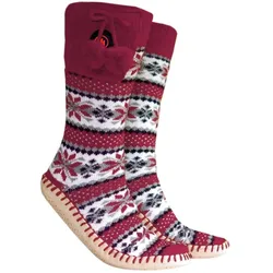 Glovii, Unisex, Sportsocken, GQ5L Slipper Slipper-Stiefel Unisex nieokreślony Bordeaux (36 - 40), Rot, Mehrfarbig, Weiss, Schwarz, Grau