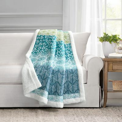 The Curated Nomad Presidio Bohemian Stripe Sherpa Throw