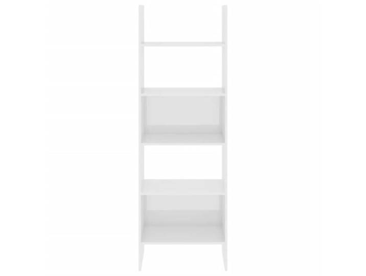 Bibliothèque KIMISS - Blanc brillant - 60x35x180 cm - 5 étagères