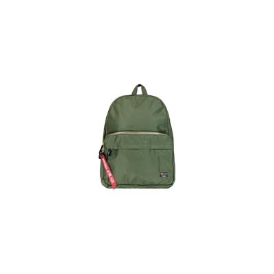 Rucksack ALPHA INDUSTRIES "Crew Backpack", Gr. onesize, grün (sage, grün), Obermaterial 1: 100% Nylon. Obermaterial 2: 100% Polyester. Futter: 100% Nylon, Rucksäcke Rucksack