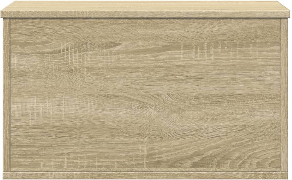 vidaXL Caja de almacenaje madera ingeniería roble sonoma 60x35x35 cm Marrón