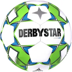DERBYSTAR Junior Light 350g Leicht-Fußball weiß/grün/blau 5