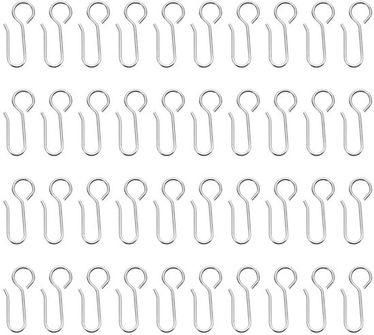 50 stuks S-vormige gordijnhaken van roestvrij staal voor gordijnroeden