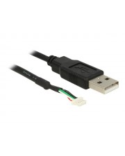 Delock camera plug V1.9 Interner und externer USB-Adapter 5-poliger Anschlussblock S bis USB M 1.5 m Schwarz für P/N: 96366 96381 (95986)