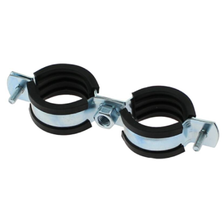 Doppelt-Rohrschelle verzinkter Stahl (Doppelt-Rohrschelle verzinkter Stahl: Doppelt-Rohrschelle 2-Fach 25 - 29 mm) 9.00