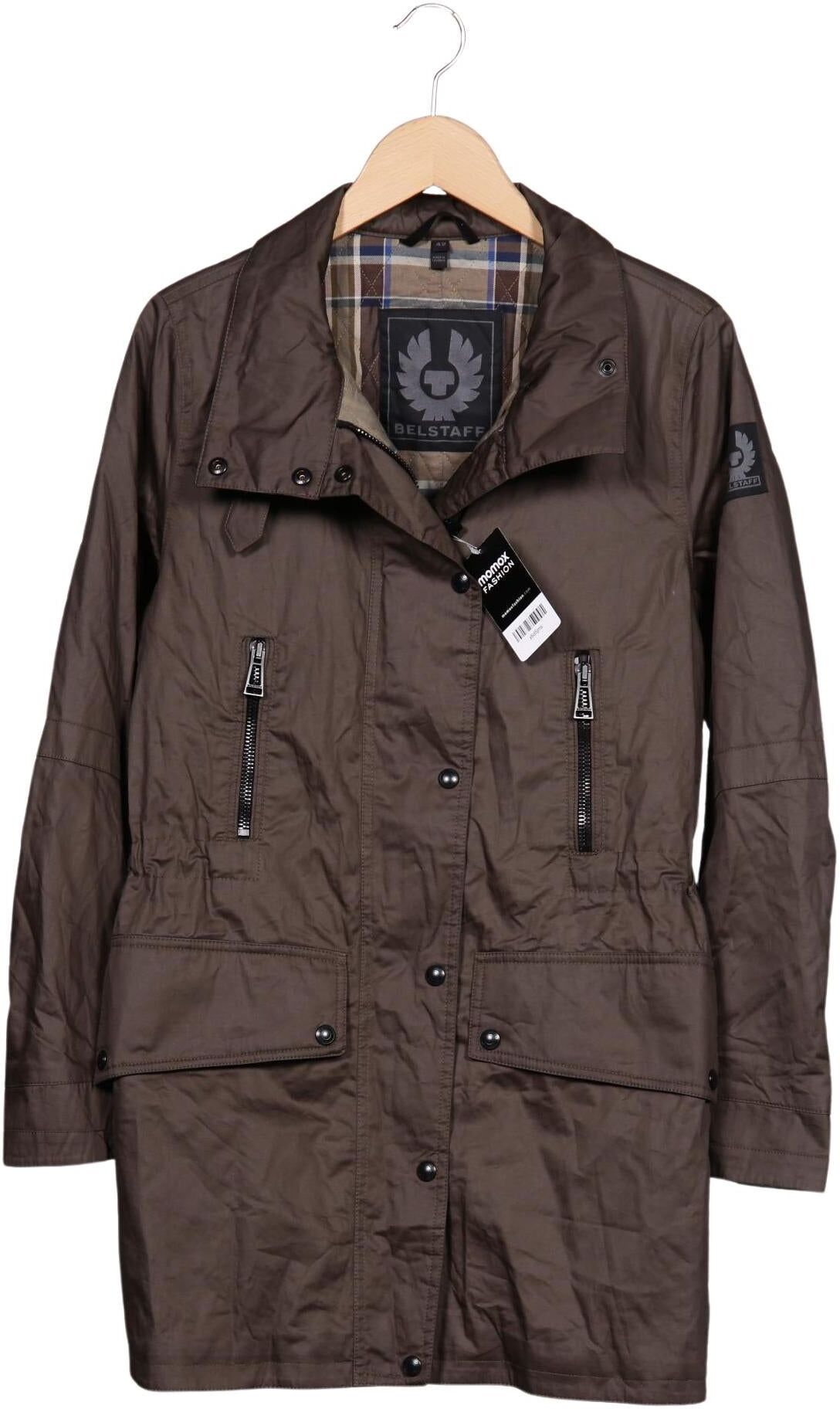 Belstaff Damen Mantel, Braun, Gr. EU 42, Baumwolle / Synthetik / Viskose - Second Hand