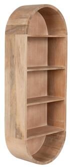 Kate and Laurel Hutton Wood Capsule Wall Shelf