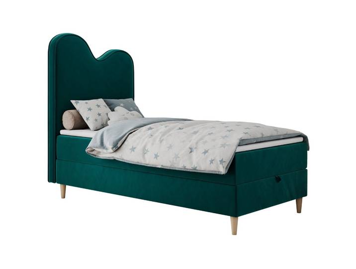 BOXBETT FLOW 90/180 Dunkelgrün Velvet - H3
