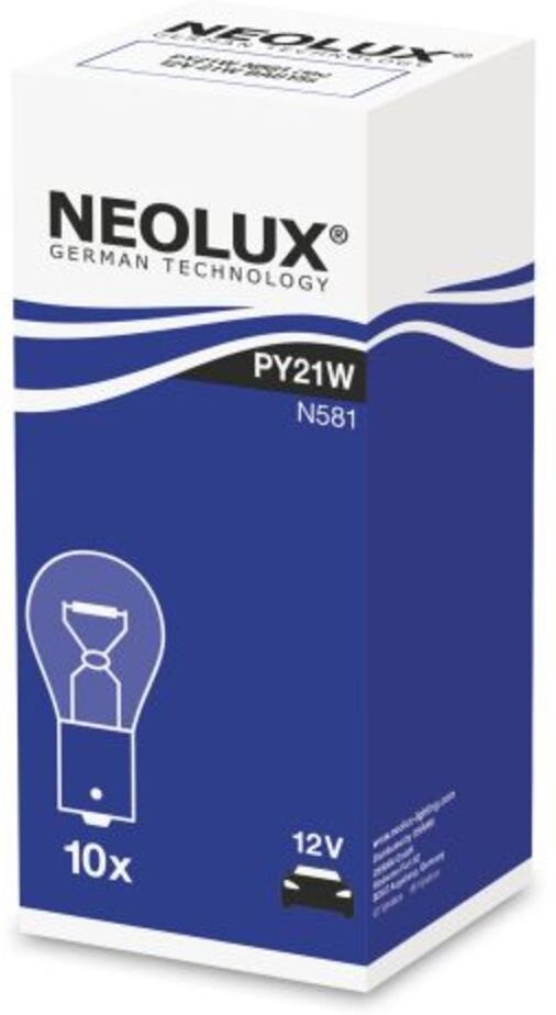 Glühlampe Sekundär NEOLUX PY21W 12V, 21W, 10 Stück