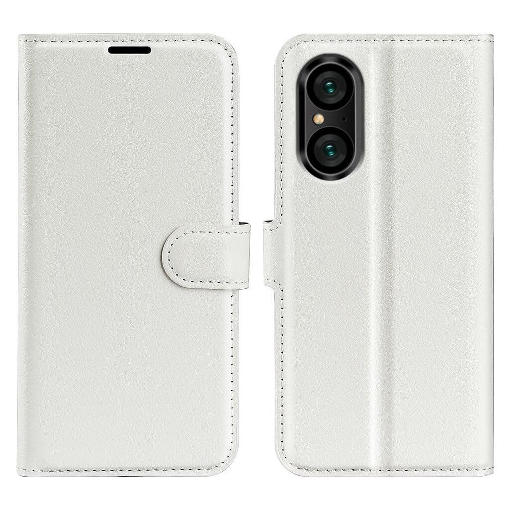 Cover-Discount Sony Xperia 5 V - Leder Etui Hülle weiss (Sony Xperia 5 V) (660159300C)