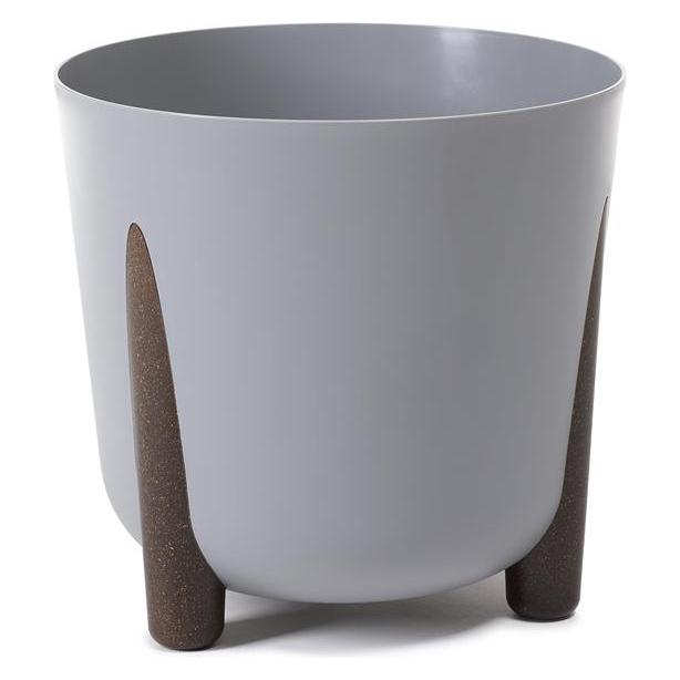 Lamela Flowerpot Frida 228-27, plastic, Ø 26 cm, grey (26 x 25 cm) (228-27)