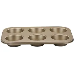 alpina Muffin tin non-stick 0,4mm, Backform, Gold