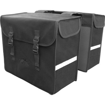 Fahrradtasche "Greenlands Doppel Tasche Canvas", schwarz, GREENLANDS BICYCLE BAGS, Taschen, B/H/T: 40cm x 14cm x 40cm, Canvas, Canvas, B:40cm H:14cm T:40cm