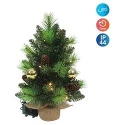 Näve LED-Tannenbaum NOEL gold