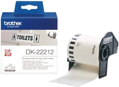 Brother DK22212 fita continua (pelicula plástica branca) 62mmx15,24M