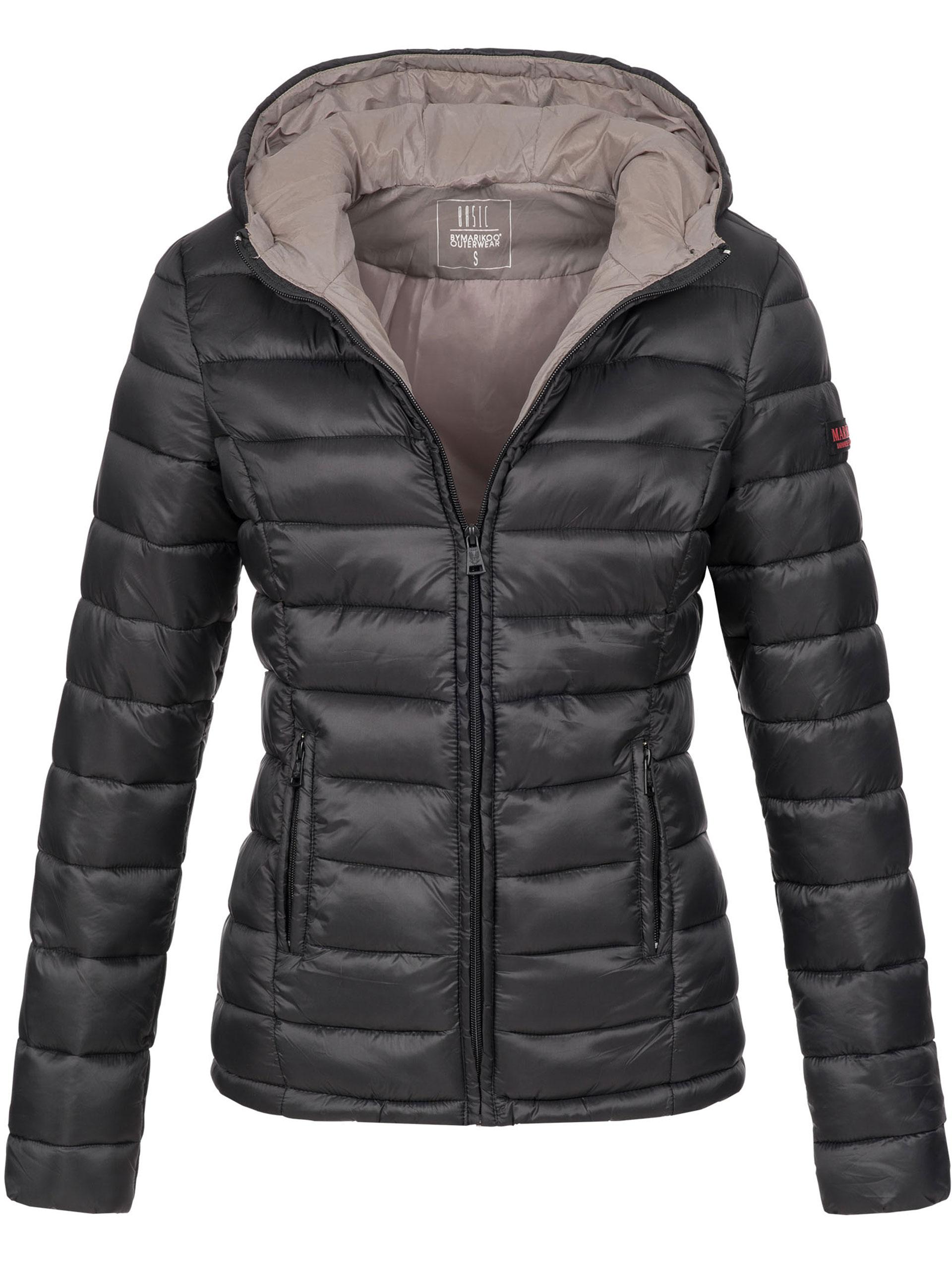 Marikoo Damen Steppjacke Lucy mit Kapuze & leichtem Futter