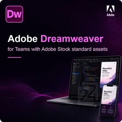 Adobe Dreamweaver for Teams with Adobe Stock Standard Assets