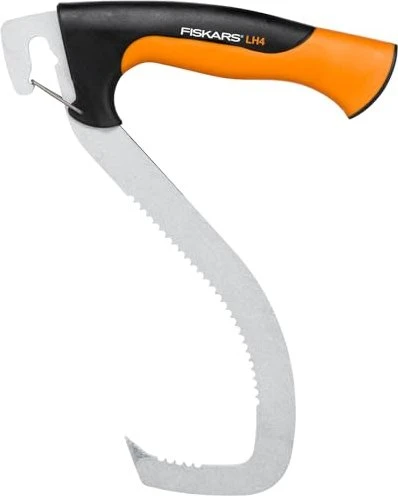 Fiskars WoodXpert Hebehaken, Haken / Packzange (schwarz/orange)