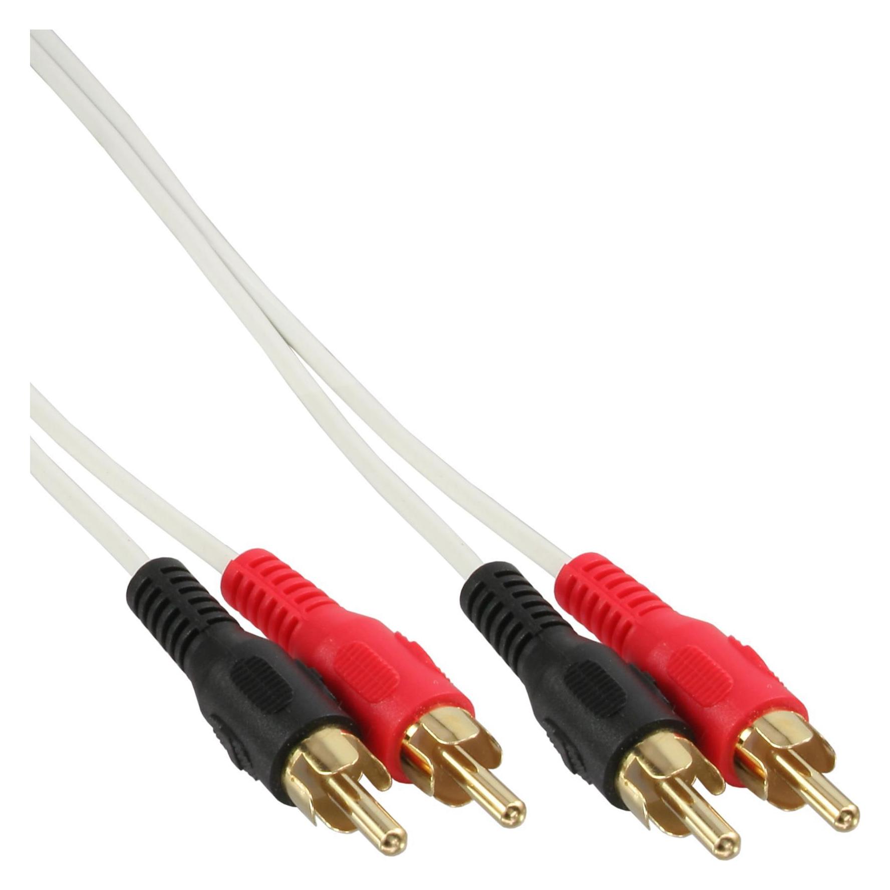 InLine Cinch - Cinch (5 m, Cinch Kabel) (89938W)