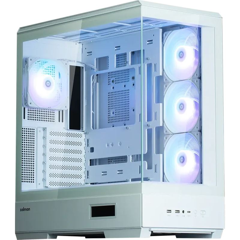 Zalman P50 DS Midi Tower ohne Netzteil weiss