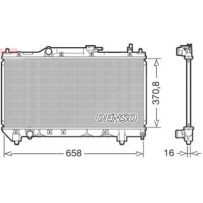 Denso Kühler, Motorkühlung [Hersteller-Nr. DRM50117] für Toyota