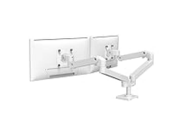 Ergotron LX Pro Premium Bras Double écran, Support de Bureau VESA – pour 2 écrans jusqu'à 27 Pouces, de 4 à 10 kg chacun – Blanc