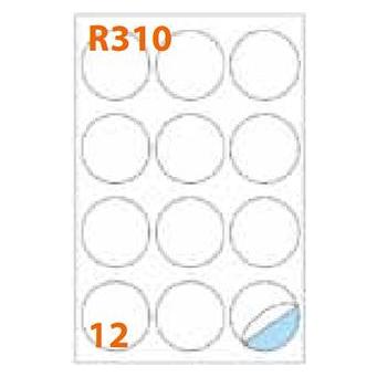 Markin 210R310 Dauerhafter Kreis Weiss 100 Stück selbstklebende Etiketten (210R310)