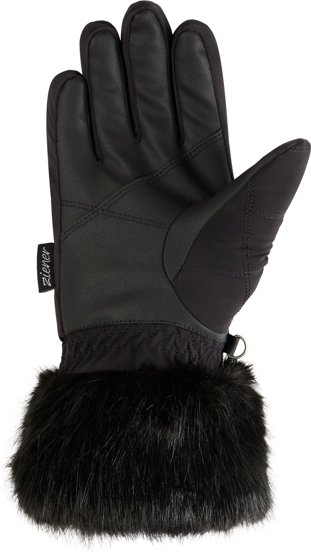 Strickhandschuhe ZIENER "KWINZ-Z glove lady", Damen, Gr. 8, schwarz, Polyester, Handschuhe Strickhandschuhe schwarz 8