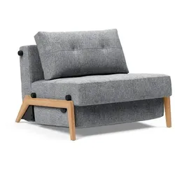 INNOVATION LIVING Schlafsessel Cubed 90 Eiche Stoff Grau Granit