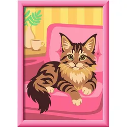 Ravensburger CreArt, Malen nach Zahlen Kinder - Maine-Coon-Kätzchen