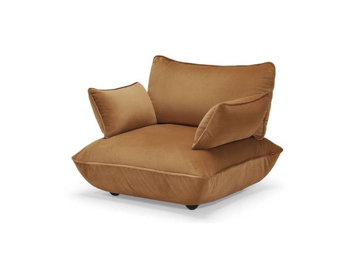 FATBOY fauteuil SUMO LOVESEAT VELVET (Almond - Polyester recyclé)