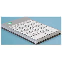 R-Go Tools Numpad Break White Bluetooth Numeric Keyboard (Nummernblock, Kabellos), Tastatur, Weiss