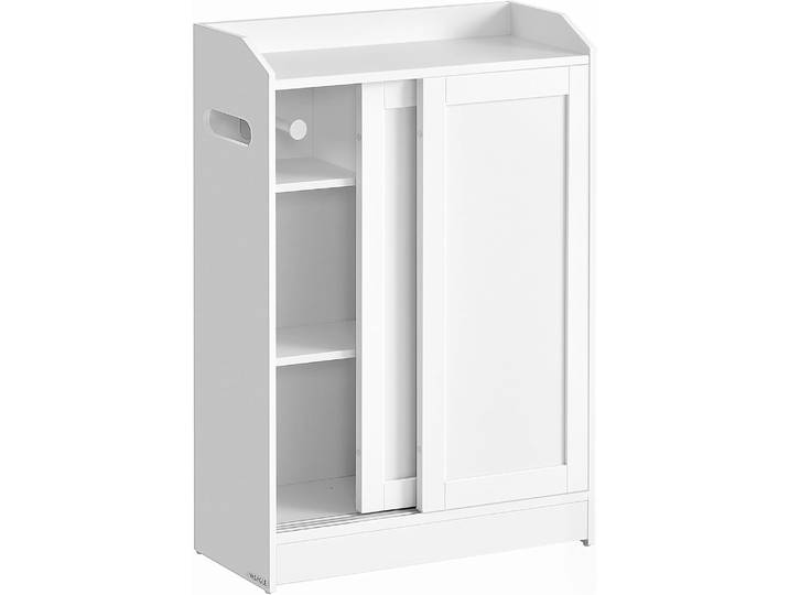 Badezimmerschrank mit Schiebetüren wolkenweiss